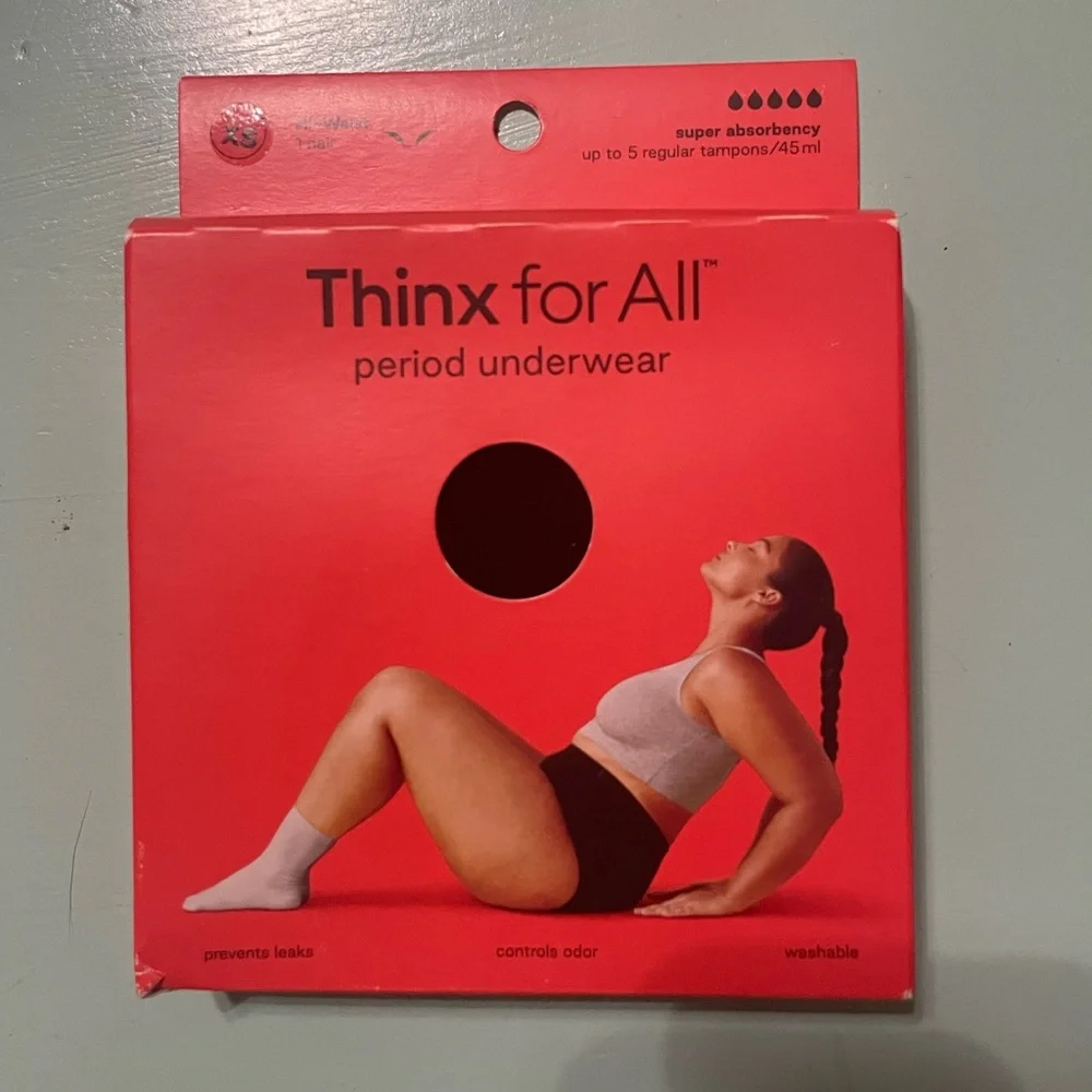 NWT XS Thinx Period Panty Hi-Waist super absorbency